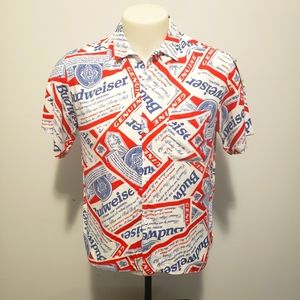 PacSun Summer Budweiser Button Down Shirts Vintage Men's Size Small